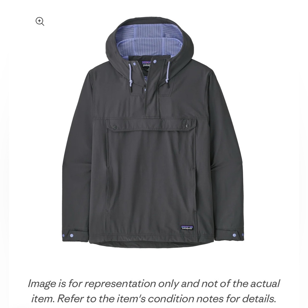Patagonia Men’s Isthmus Anorak Forge Grey Jacket Medium